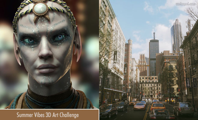 3D Art Challenge - Rebus Farm and XP-pen Summer Vibes 3D Contest | 15 August 2020