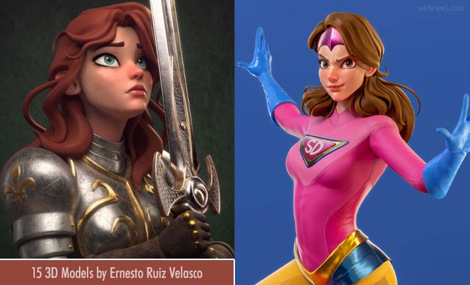 15 Beautiful 3D Model Designs by Ernesto Ruiz Velasco