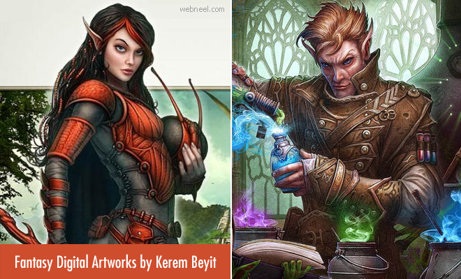 Mythical Character Illustration and Digital Paintings by Kerem Beyit