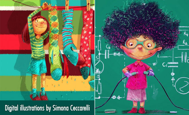 15 Cute Digital Illustrations and Character Designs by Simona Ceccarelli
