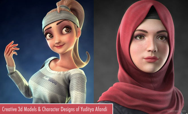 Creative 3D Models and Character Designs by Yuditya Afandi