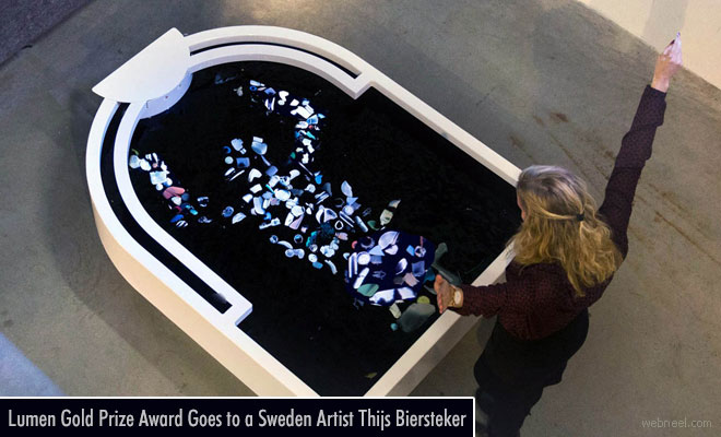 Thijs Biersteker won $11,500 as prize money for his Incredible Installation Art work