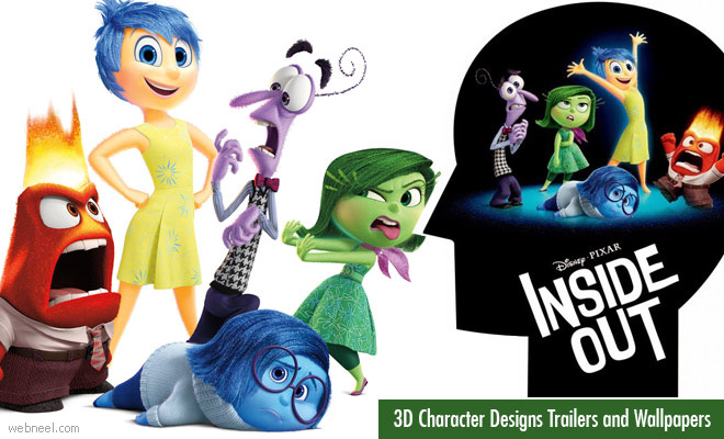 Inside Out - 3D Animation Movie Character Designs Trailers and Wallpapers