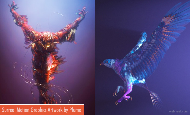 Woman Transforms into a Bird - Surreal Motion Graphic Artworks by FutureDeluxe