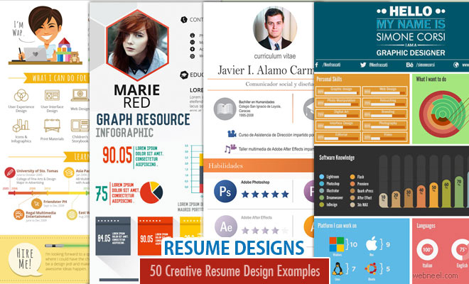 50 Creative Resume Design Samples that will make you rethink your CV