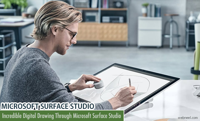 Incredible Digital Drawings Created with Microsoft Surface Studio