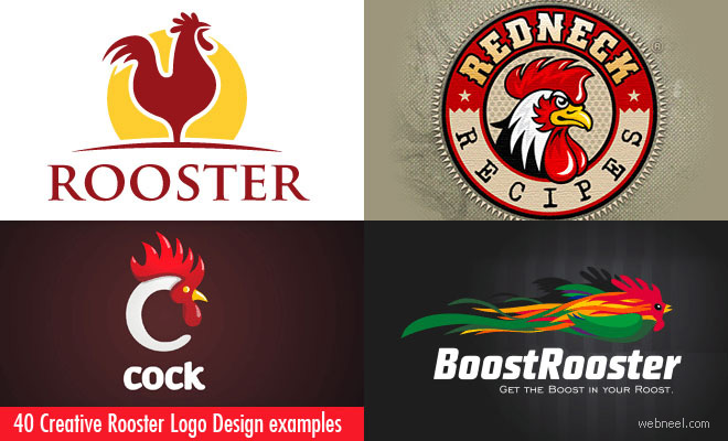 40 Creative Rooster and Chicken Logo Design examples