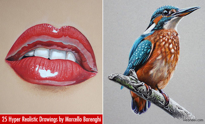 25 Stunning Hyper-Realistic Drawings and Video Tutorials by Marcello Barenghi