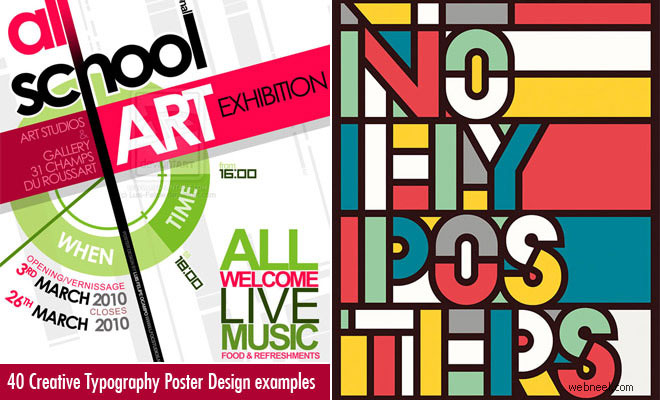 40 Creative Typography Posters Design examples for your inspiration