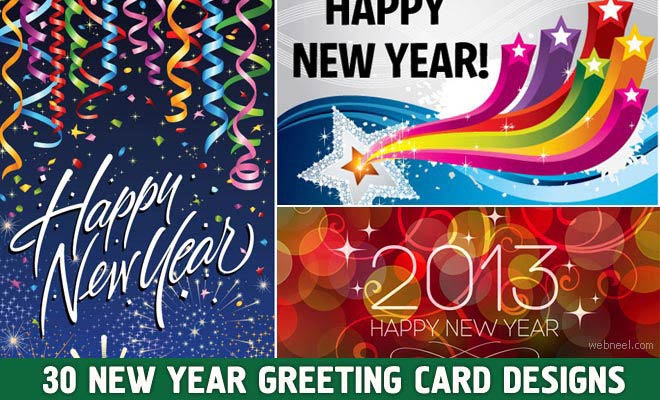 25 Beautiful New Year Greeting Cards 2013