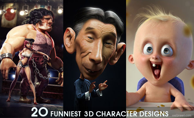 50 of the Funniest 3D Character Designs - Funny 3D Characters