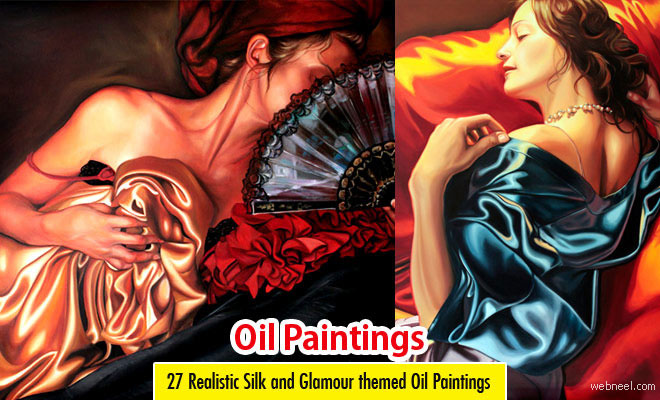 27 Realistic Silk-Themed Oil Paintings by Kathrin Longhurst