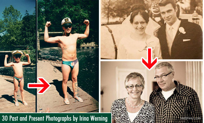 30 Past and Present Photography examples by Irina Werning - Back to the Future