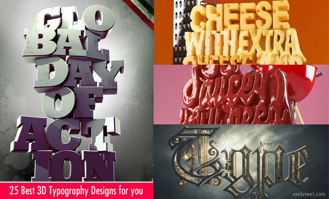 25 Best 3D Typography Designs and Ads for your Inspiration - Part 3