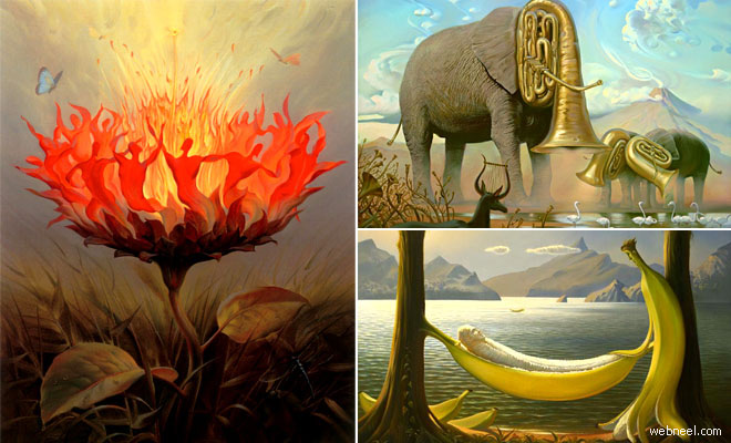 35 Mind-blowing Surreal Oil Paintings by Vladimir Kush