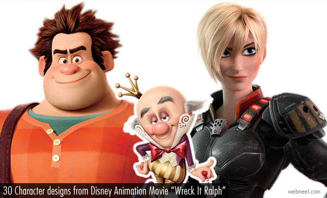 30 Character Designs from the Disney Animated Movie Wreck-It Ralph