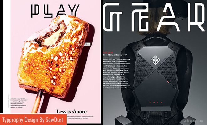 Award-Winning Creative Typography Designs by Sawdust
