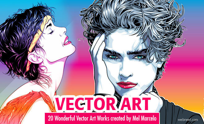 20 Wonderful Vector Art works created by Mel Marcelo