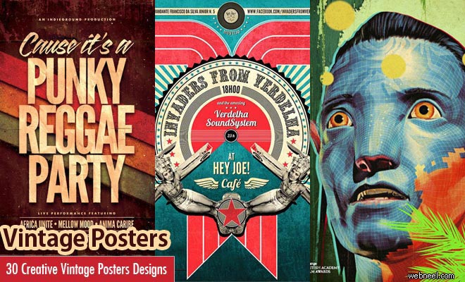 30 Creative Vintage Poster Design examples from around the world