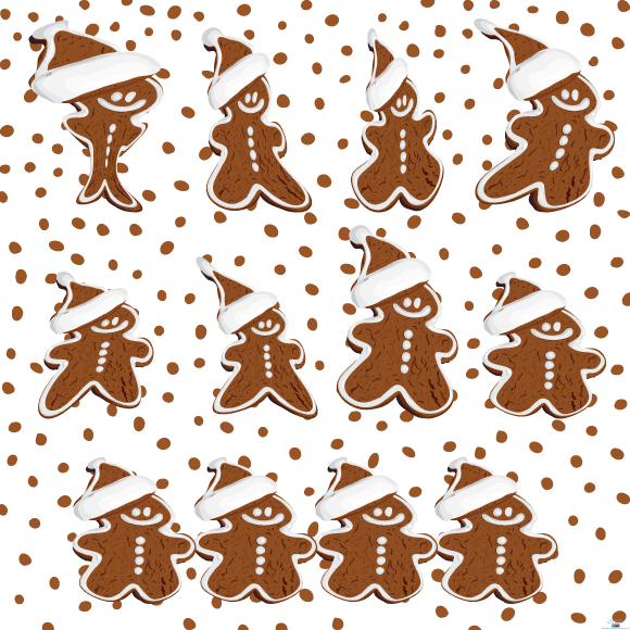 Christmas Snow Man Icon - EPS SVG