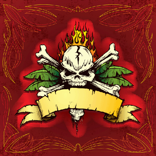 Retro Skull Banner
