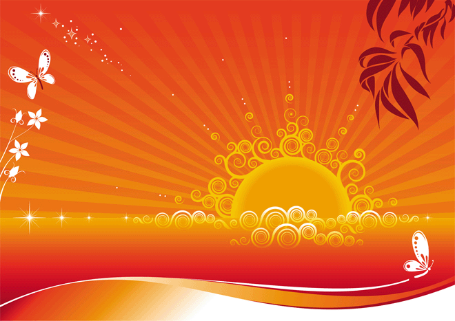 Sunset Sunrise Floral design