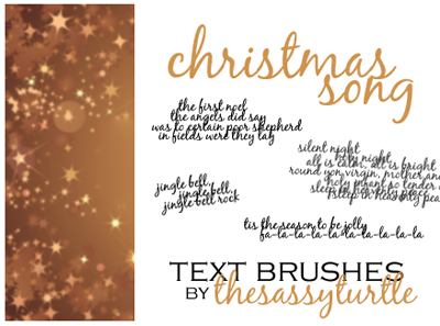 Christmas Text Brushes