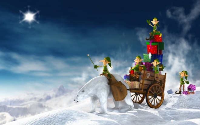 Christmas Wallpaper Winter Slay Elfs